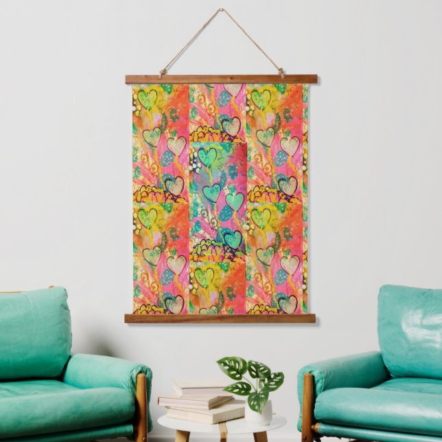 Tapisserie Suspendue Coeurs à gogo  (Salon)
