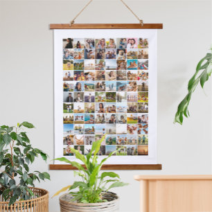 Tapisserie Suspendue Collage photo moderne simple 88