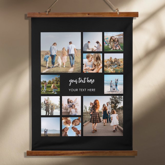 Tapisserie Suspendue Collage photo personnalisé moderne (Créateur téléchargé)