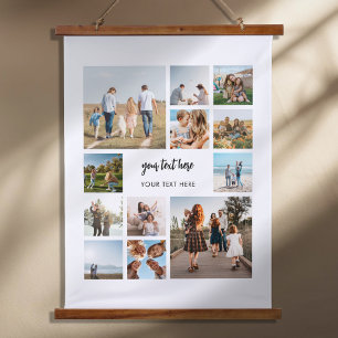 Tapisserie Suspendue Collage photo personnalisé moderne
