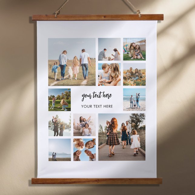 Tapisserie Suspendue Collage photo personnalisé moderne (Créateur téléchargé)