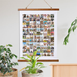 Tapisserie Suspendue Collage photo simple moderne 108
