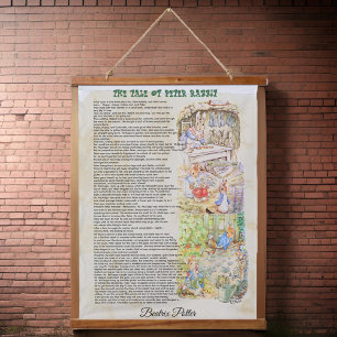 Tapisserie Suspendue Conte de Peter Rabbit par Beatrix Potter