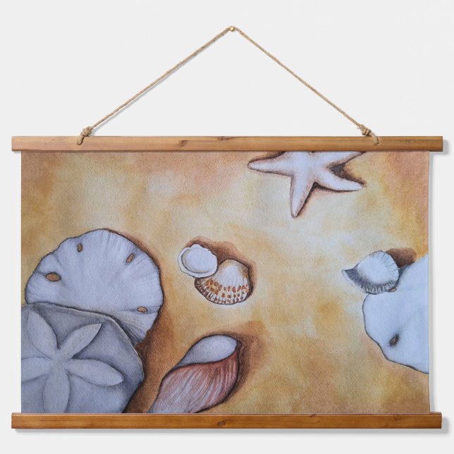 Tapisserie Suspendue Coquillages de Sable  (Devant)
