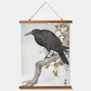Tapisserie Suspendue Corbeau Koson Oiseau Japonais Corneille