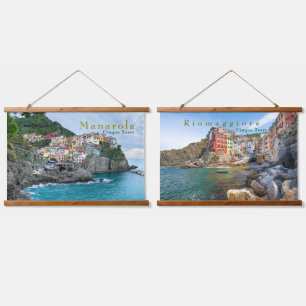 Tapisserie Suspendue Côte de mer Cinque Terre Manarola Riomaggiore Ital