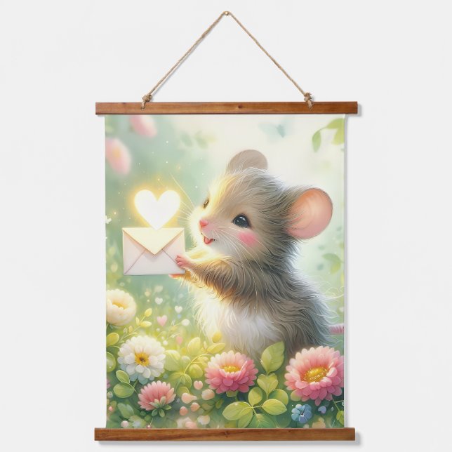 Tapisserie Suspendue Cottage Mouse Love Letter Meadow (Recto)