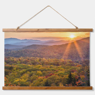 Tapisserie Suspendue Coucher de soleil automnal depuis Beacon Heights
