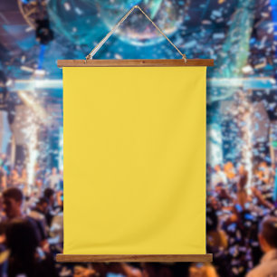 Tapisserie Suspendue Couleur uni jaune soleil Classic Elegant