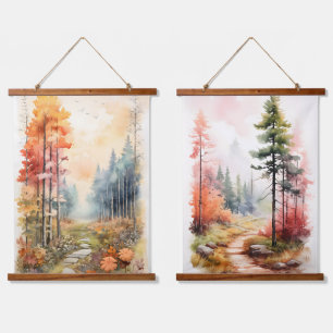 Tapisserie Suspendue Couleurs d'automne dans le sentier des bois