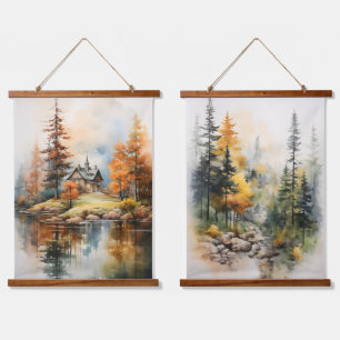 Tapisserie Suspendue Couleurs d'automne dans le sentier des bois