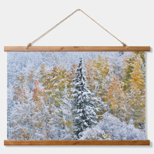 Tapisserie Suspendue Couleurs d'automne des trembles et neige Keebler P