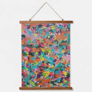 Tapisserie Suspendue Couleurs et expressions dans la peinture acrylique