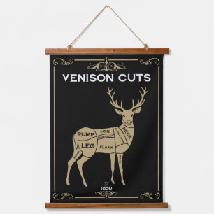 Tapisserie Suspendue Coupe de viande de boucherie de Venison