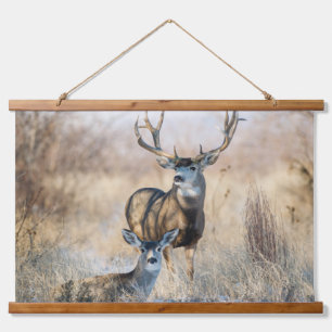 Tapisserie Suspendue Couple de Cerfs Cerf Mule