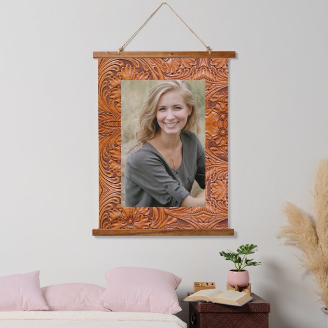 Tapisserie Suspendue Cowboy pays occidental à outils cuir photo personn (Chambre à coucher)