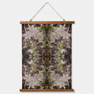 Tapisserie Suspendue Crabapple Blossoms Vintage Abstrait