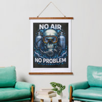 Crâne d'un plongeur en scaphandre autonome décorat