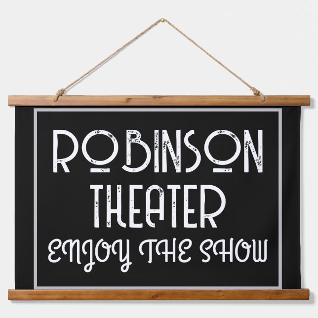 Tapisserie Suspendue Custom Home Theater Enjoy The Show  (Devant)