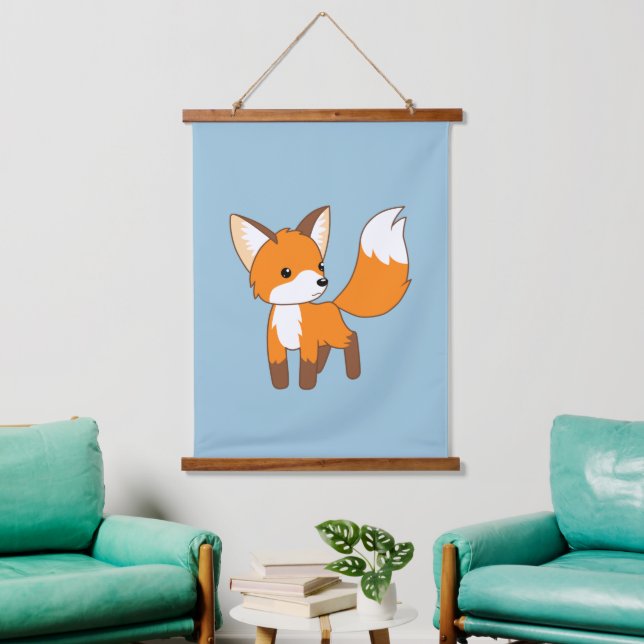 Tapisserie Suspendue Cute Little Fox (Salon)