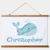 Cute Nautical Blue Whale personnalisée