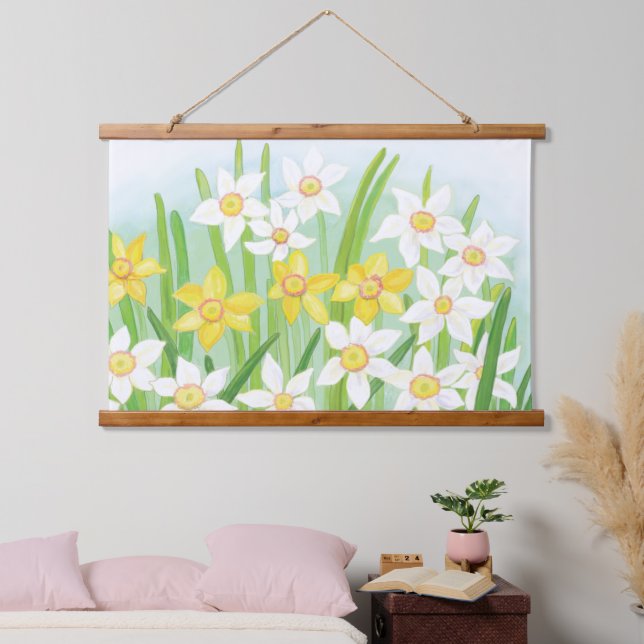 Tapisserie Suspendue Daffodiques de printemps (Chambre à coucher)