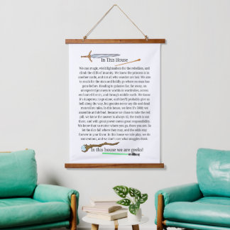 Tapisserie Suspendue Dans Cette Chambre, Nous Sommes Un Mur De Poème Ge