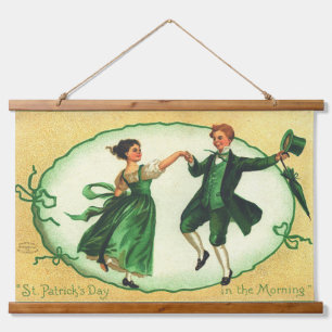 Tapisserie Suspendue Danse de la Saint-Patrick Vintage Jour férié Irish