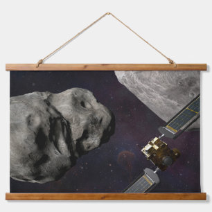 Tapisserie Suspendue Dart Spacecraft Et Le Liciacube Avant Impact