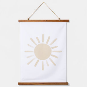 Tapisserie Suspendue Décor de pépinière neutre Yellow Sun