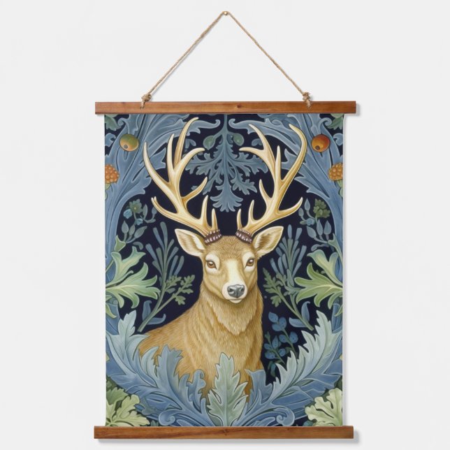 Tapisserie Suspendue Deer Art nouveau (Recto)