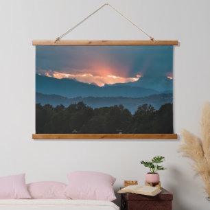 Tapisserie Suspendue Derniers rayons de soleil avant le coucher du sole
