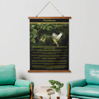 Tapisserie Suspendue Desiderata Hummingbird nourrit le bébé
