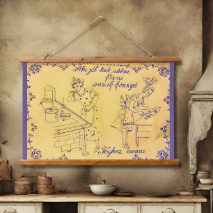 Tapisserie Suspendue Design de tissu mural hongrois antique