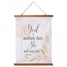 Dieu est dans son psaume 46:5 Botanique rose