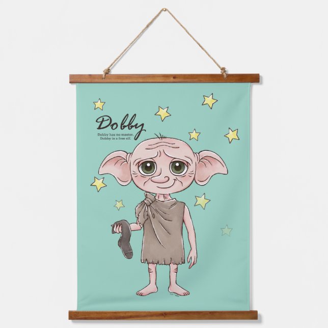 Tapisserie Suspendue Dobby Watercolor Character Art (Recto)