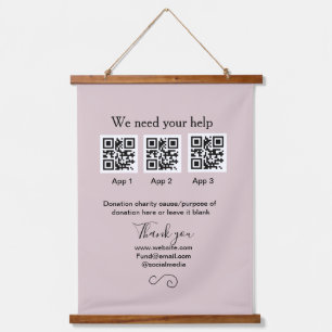 Tapisserie Suspendue Donation Collection conseil pot ajouter votre q r