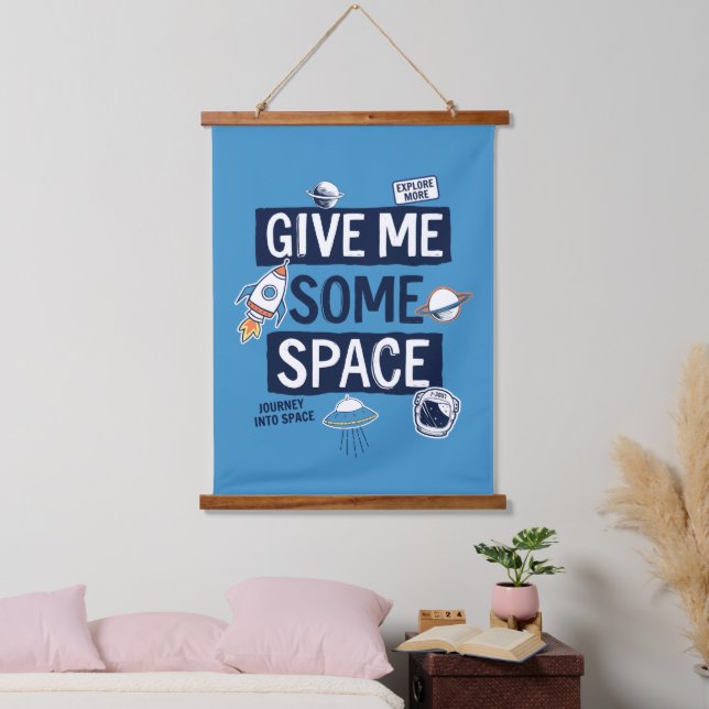 Tapisserie Suspendue Donne-Moi De L'Espace (Chambre à coucher)