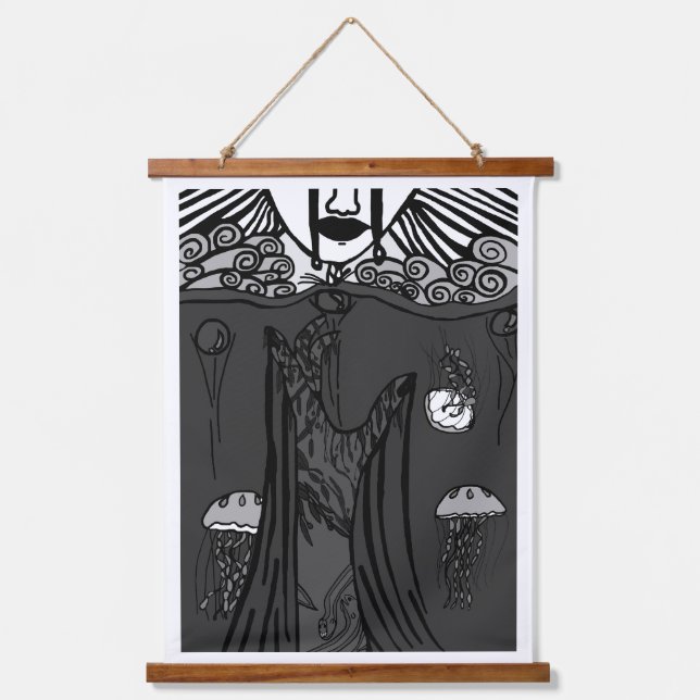 Tapisserie Suspendue Douleur foncée (Recto)