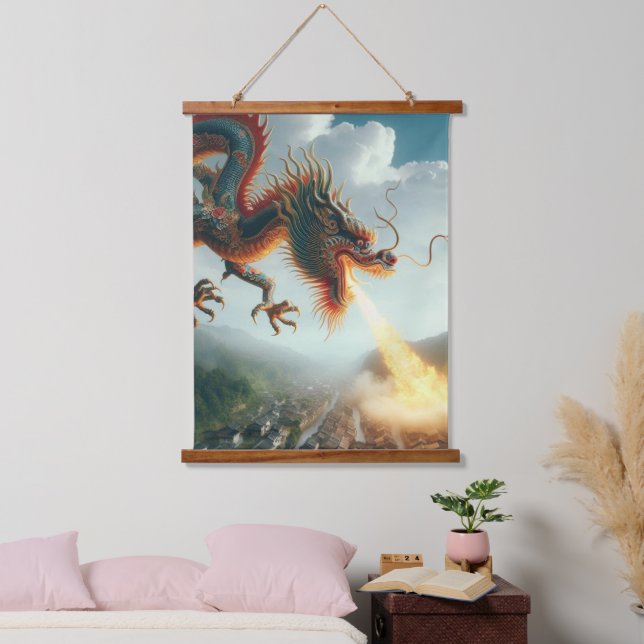 Tapisserie Suspendue Dragon chinois (Chambre à coucher)
