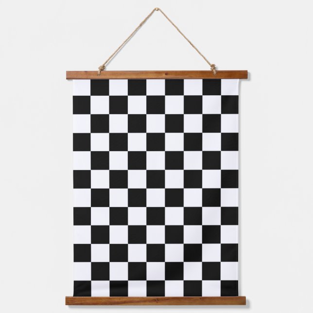 Tapisserie Suspendue Drapeau à damier (Recto)