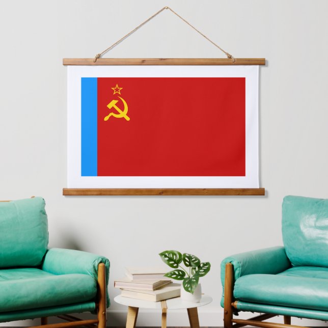 Tapisserie Suspendue Drapeau de la Russie soviétique, URSS, CCCP, commu (Salon)