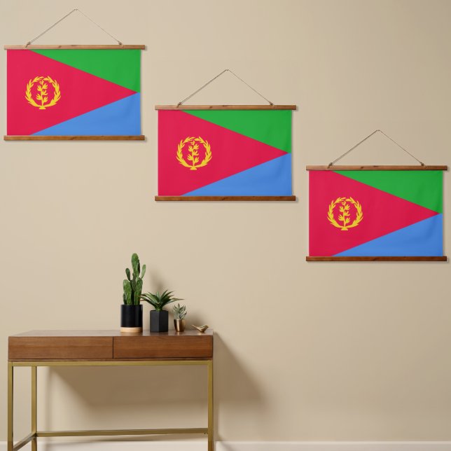 Tapisserie Suspendue Drapeau de l'Érythrée (Asymétrique)