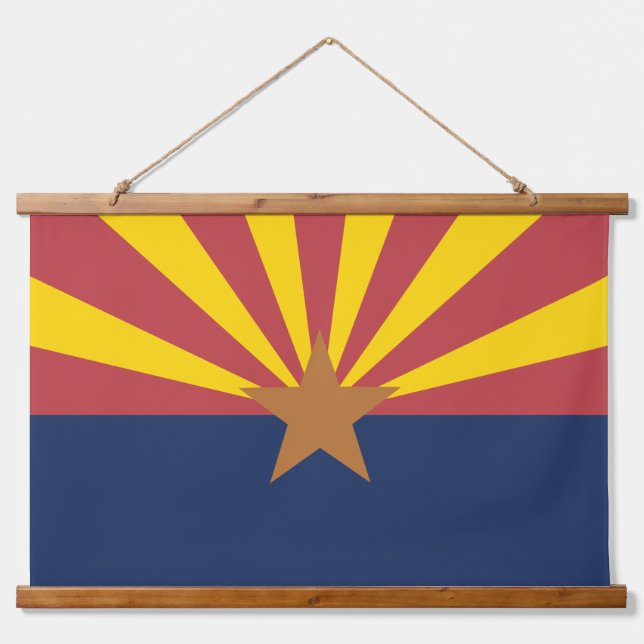Tapisserie Suspendue Drapeau d'État de l'Arizona (Devant)