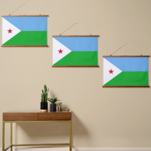 Tapisserie Suspendue Drapeau Djibouti