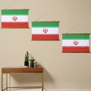 Tapisserie Suspendue Drapeau iranien
