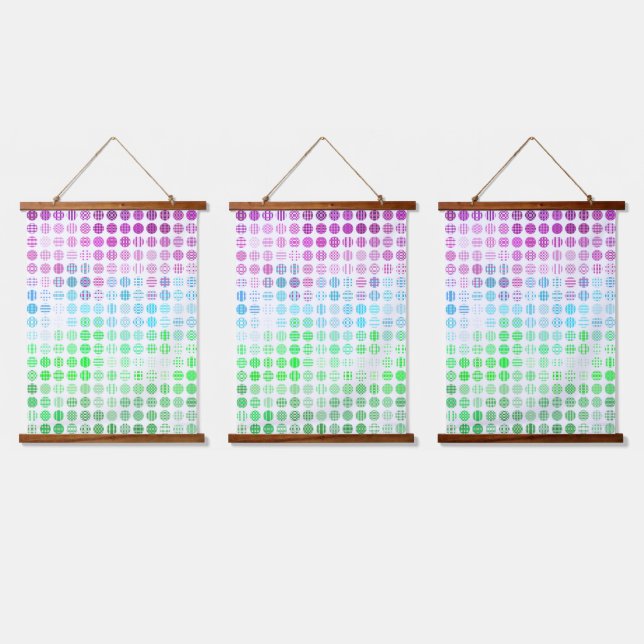 Tapisserie Suspendue Drapeau super Eclectique Boho Abstrait Toric Pride (Tripler)