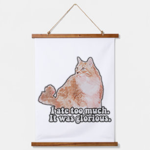 Tapisserie Suspendue Drôle mème de chat grincheux pour les amateurs de