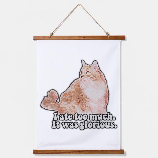 Tapisserie Suspendue Drôle mème de chat grincheux pour les amateurs de  (Recto)