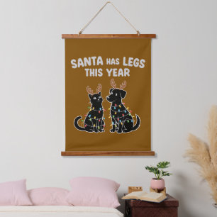 Tapisserie Suspendue Drôles de Noël : Humour Animaux de compagnie   Le 
